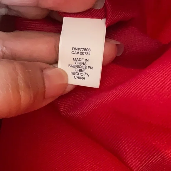 Tommy Hilfiger Blue/Red/Cream Canvas Tote, NWT - Picture 13 of 16